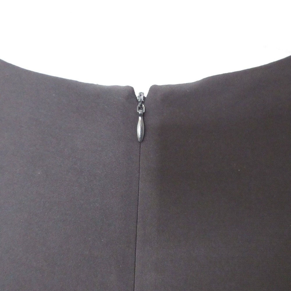 Lauren Ralph Lauren Black Sequin Faux Wrap Ruche Long Sleeve Dress - Picture 11 of 12